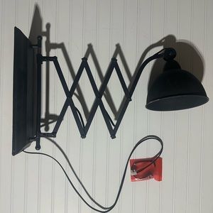NIB Accordion Wall Sconce from Decor Steals (electric or hard wired)